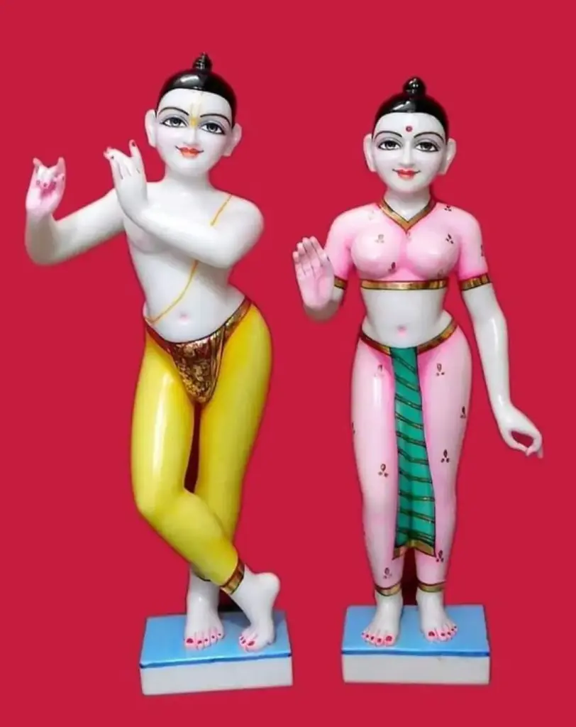 Iskcon Jodi Marble Statue