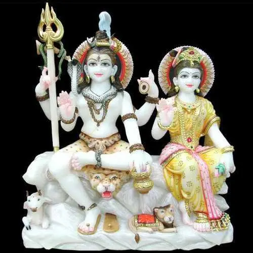 Gauri Shanker Marble Statue