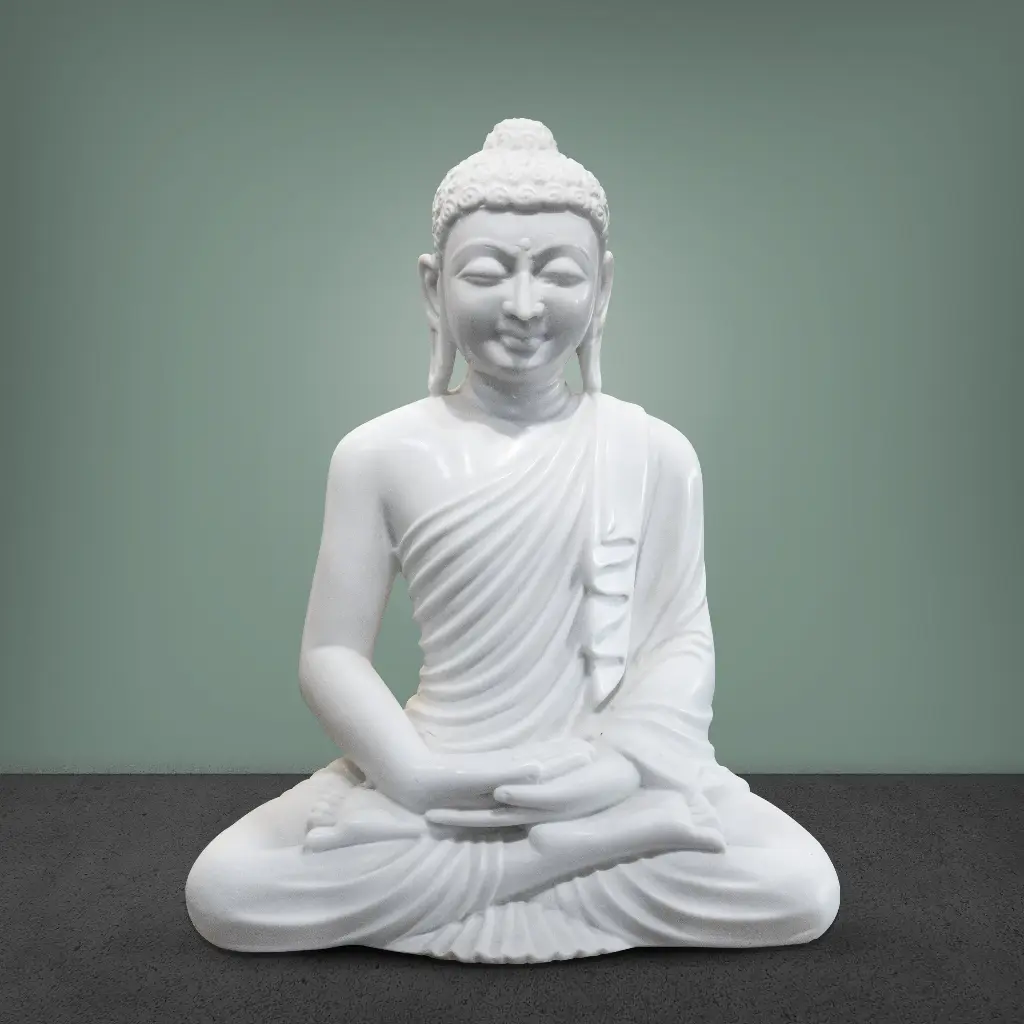 Buddha White marble Statue
