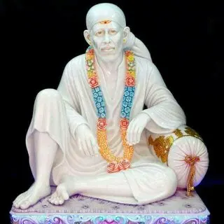 Sai Baba White Marble Statue