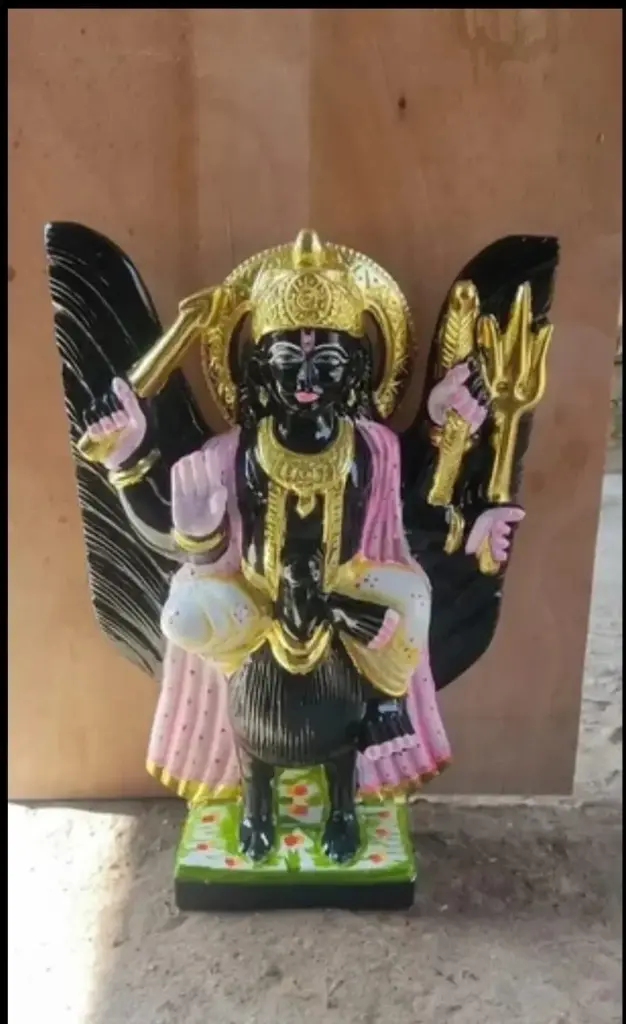 Shani Dev Marble Statue