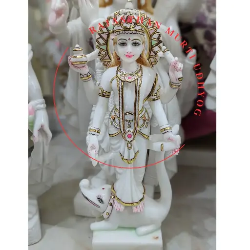 Ganga Mata Marble Statue