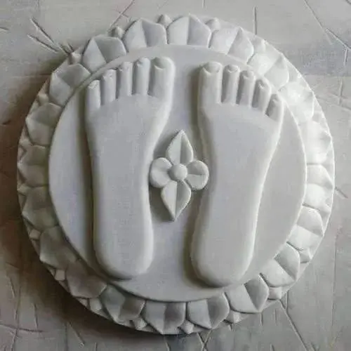 Charan Paduka White Marble