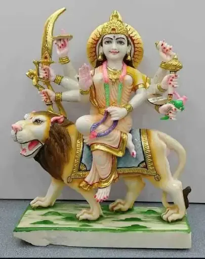 Maa Durga Marble Statue