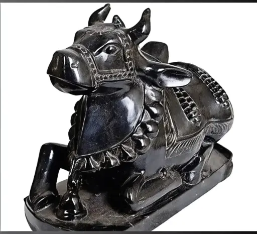Nandi Black Marble Statue