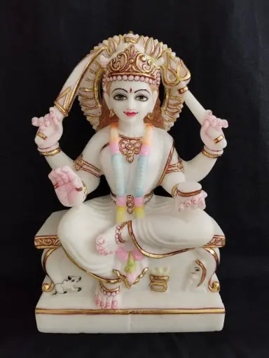 Santoshi Mata Marble Statue