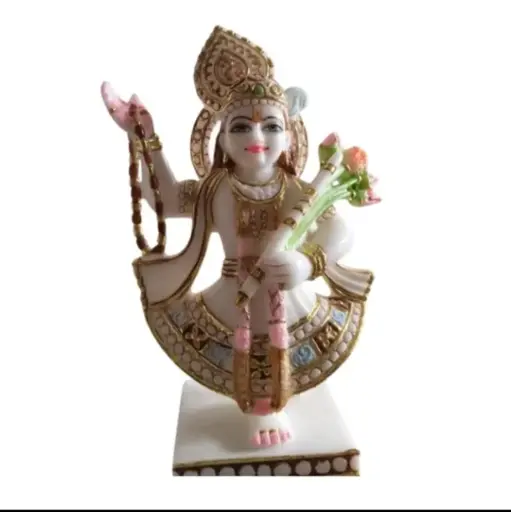 Beautiful Krishna Marble Statue